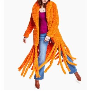 INC international concepts Macy’s Faux fur fringe coat